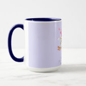カントリーフローラ散水缶モノグラムパープル マグカップ (左)