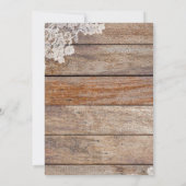 カントリーフローラ牛スカルブライダルシャワー招待 招待状 (裏面)