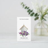 カントリーフローラ素朴バードハウスサンキュー不動産仲介業者 名刺 (スタンド正面)