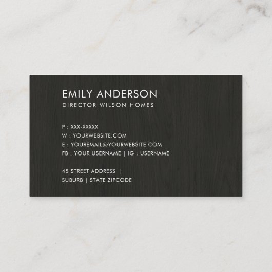 カントリーフローラ素朴バードハウスサンキュー不動産仲介業者 名刺 (裏面)