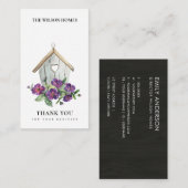 カントリーフローラ素朴バードハウスサンキュー不動産仲介業者 名刺 (正面/裏面)