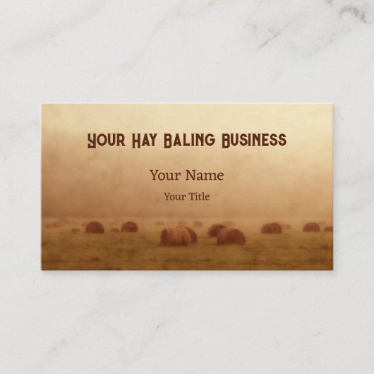 カントリーフ素朴ァームヘイバレス 名刺 (正面)