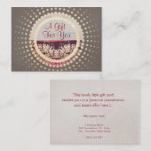 カントリーブティエレガントックギフト証明書 割引カード (正面/裏面)