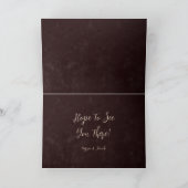 カントリーブラウンロデオブルスカル日付を保存 招待状 (内部)