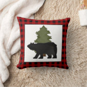 カントリーブラックベアーホームデコール装飾用クッション クッション (ブランケット)