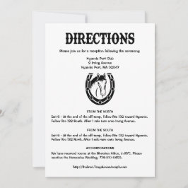 カントリーブラッ結婚クズディレクションホースホースショー 招待状