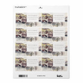 カントリーブリッジ素朴リバーサイドウォーターカラーアドレス ラベル (フルシート)