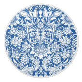 カントリーブルーサンフラワーブドウWilliam Morris セラミックノブ (正面)