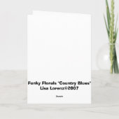 カントリーブルース – グリーティングカード (裏面)
