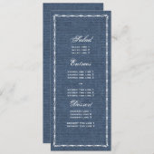 カントリーブルーデニムとバーブワイヤ メニュー (正面/裏面)