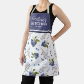 カントリーブルーベリーパーソナライズされたキッチンエプロン エプロン (インサイチュ)