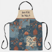 カントリーブルーラストファームハウス素朴カスタマイズ可能 エプロン (正面)