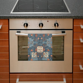 カントリーブルーラストファームハウス素朴カスタマイズ可能 キッチンタオル