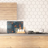 カントリーブルーラストファームハウス素朴ガラス カッティングボード