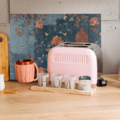 カントリーブルーラストファームハウス素朴ガラス カッティングボード