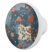 カントリーブルーラストファームハウス素朴ショート セラミックノブ (右)