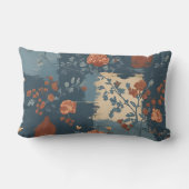 カントリーブルーラストファームハウス素朴トリプルロッカー ランバークッション (裏面)