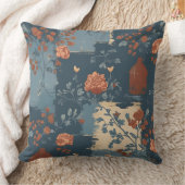 カントリーブルーラストファームハ素朴ウス クッション (ブランケット)