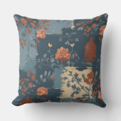 カントリーブルーラストファームハ素朴ウス クッション (正面)