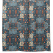 カントリーブルーラストファームハ素朴ウス シャワーカーテン (正面)