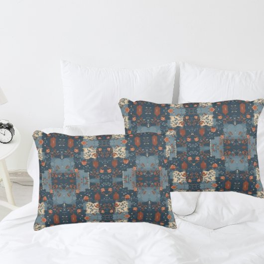 カントリーブルーラストファームハ素朴ウス 枕カバー