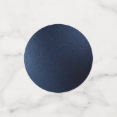 カントリーブルー赤面ピンクローズネイビー金ゴールドサンキュー コンフェッティ (スモール正面)