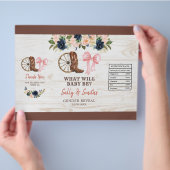 カントリーブーツまたはボウズ性別リビールチップバッグ チラシ (手)