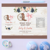 カントリーブーツまたはボウズ性別リビールチップバッグ チラシ (シングル)