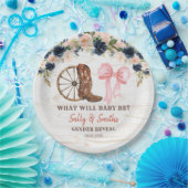 カントリーブーツまたはボウズ性別リビール紙プレート ペーパープレート (パーティー)