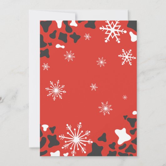 カントリーブーツウェスタンクリスマスパーティー 招待状 (裏面)