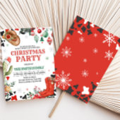 カントリーブーツウェスタンクリスマスパーティー 招待状