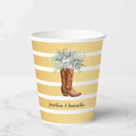 カントリーブーツグリーナリーシャワーウェスタン 紙コップ