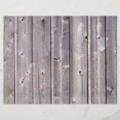 カントリーブーツトリ素朴フォールドバーン結婚式 プログラム (裏面)