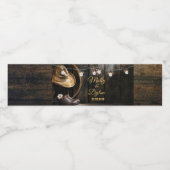 カントリーブーツハットバーンウッドウォーターボトルラベル ペットボトルラベル (シングルラベル)