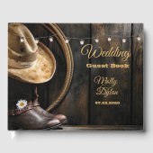 カントリーブーツハットバーンウッドズ結婚ゲストブック ゲストブック (正面)