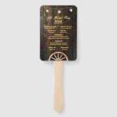 カントリーブーツハットバーンウッド結婚式 プログラム ハンドファン (裏面)