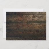 カントリーブーツハット&バーンウッド日付を保存 招待状 (裏面)