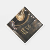 カントリーブーツハット、バーンウッド結婚ズ紙ナプキンス スタンダードランチョンナプキン (角)