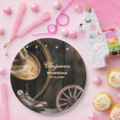 カントリーブーツハット、バーンウッド結婚ズ ペーパープレート (パーティー)