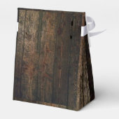 カントリーブーツハット、バーンウッド結婚式の引き出物ボックス フェイバーボックス (裏面サイド)