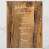 カントリーブーツ&レースウェスタン結婚ズのメニュー (裏面)