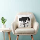 カントリーブ素朴ラック&ホワイトフランネルママベア クッション (椅子)