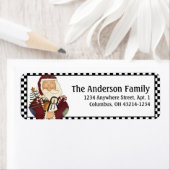 カントリープライムクリスマスサンタ住所 シールd2 ラベル (インサイチュ)