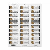 カントリープライムクリスマスジンジャーパン住所 シール (フルシート)