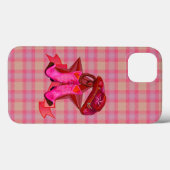 カントリープレイドスターハットブーツ Case-Mate iPhoneケース (裏面 (横))