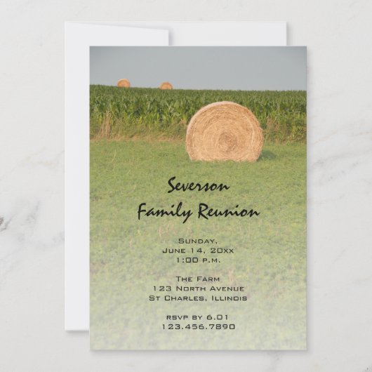 カントリーヘイバレスファームファミリー懇親会 招待状 (正面)