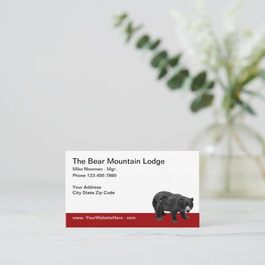 カントリーベアホテル 名刺 (スタンド正面)