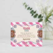 カントリーベビーシャワー、サンキューカード ポストカード (スタンド正面)