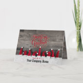 カントリーホリデーウィッシュ折り企業の畳み シーズンカード (正面)