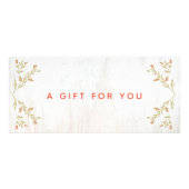 カントリーホリデーウッドギフト証明書 ラックカード (正面)